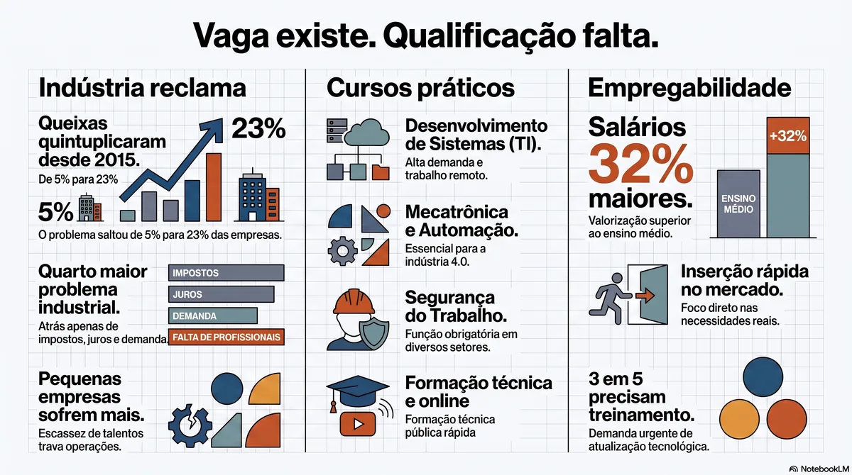 Apagão de mão de obra em 2026 e caminhos práticos de requalificação profissional