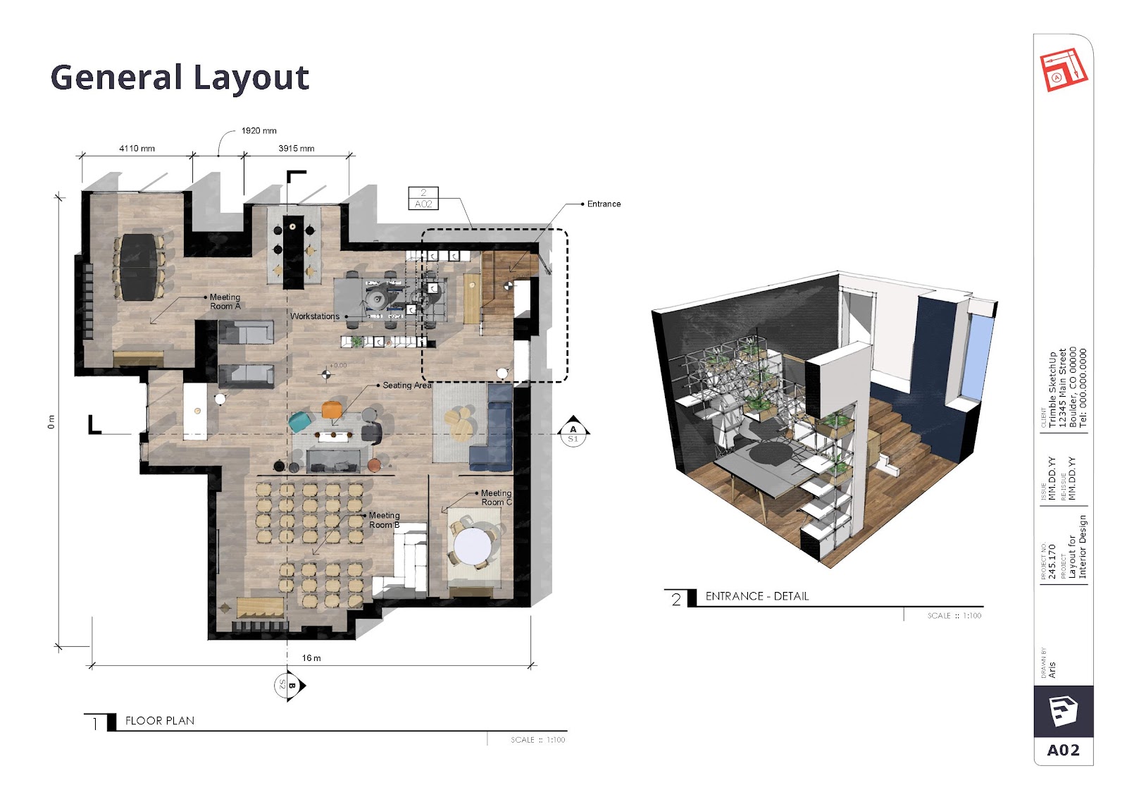 Plantas e layouts técnicos
