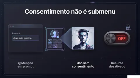 Infográfico: consentimento de imagem não deve ficar escondido em submenu